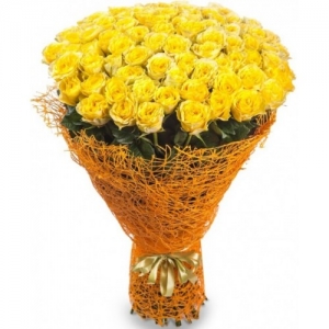 Ramo con 50 rosas Amarillas – Flores a Domicilio